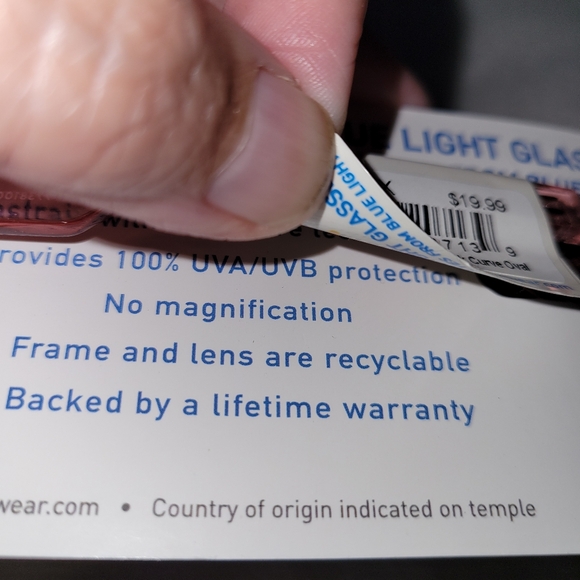 ICU Eyewear Kids Youth Screen Vision Blue Light Filtering Blue Floral Glasses - Picture 6 of 6